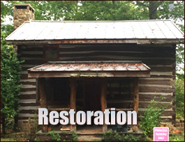 Historic Log Cabin Restoration  Delco, North Carolina